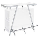 Araceli - Freestanding LED Home Bar Cabinet - White High Gloss - Atlantic Fine Furniture Inc