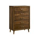 Malibu - 5-Drawer Chest - Walnut