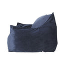 Fila - Velveteen Oversized Seater Bean Bag Chair With Armrests
