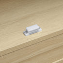 Tall Arched Kitchen Pantry, Modern Farmhouse Wood Kitchen Storage Cabinets, Arched Storage Display Cabinet With Adjustable Shelves, Versatile Cupboard For Kitchen, Dining Room, Living Room - Natural