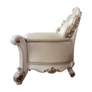 Vendome - Chair With Pillow - Champagne Synthetic Leather & Antique Pearl