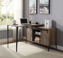 Zakwani - 48" Writing Desk With USB - Rustic Oak & Black