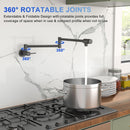 Modern Design Pot Filler Faucet Wall Mount Kitchen Sink, Folding Stretchable