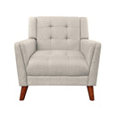 Luminaesque - Fabric Upholstered Armchair With Tufted Back