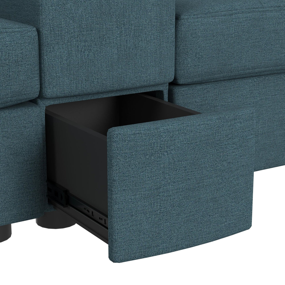 Options One Living Room Set Sectional in Blue by Elements International, view 18