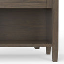 Ela - Bedside Table - Smoky Brown