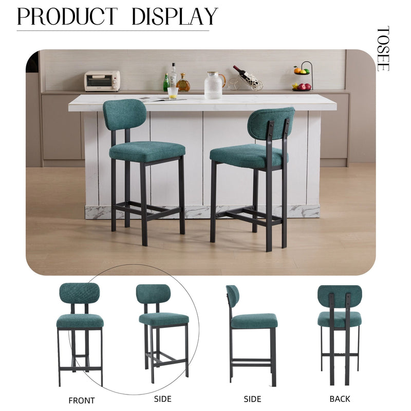 Modern Counter Height Stools (Set of 2)