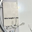 Frameless Bathroom Mirror With Light, LED Backlit, Tri Color Dimming, Anti Fog, Smart Sensor - Silver