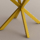 Round Dining Table With Extendable Blades, X Base