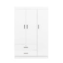 3 Door Wardrobe With 2 Drawers