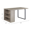 Patwin - Dining Table - Gray Oak & Black Finish - Atlantic Fine Furniture Inc