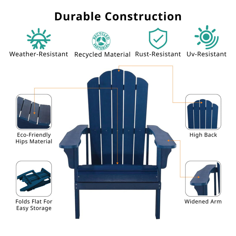 Key West - Outdoor Plastic Wood Adirondack Chair