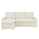 Convertible L Shaped Sleeper Sofa Bed With Reversible Chaise And Storage