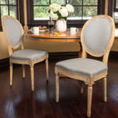French Country Inspired Dining Chair With Iconic Round Backrest