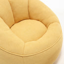 Bedding Bean Bag Sofa Chair High Pressure Foam With Footrest