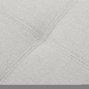 Home Mission - Upholstered Storage Ottoman Bench - Light Gray