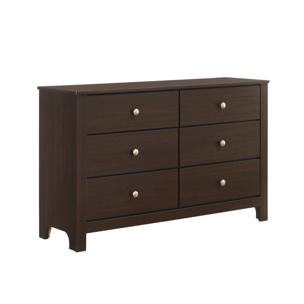 Sami - Youth 6-Drawer Dresser - Espresso