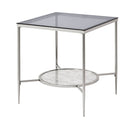Adelrik - End Table - Glass & Chrome