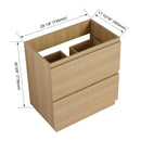 Modern Freestanding Bathroom Vanity Cabinet With Double Drawer