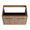 Modern Floating Bathroom Vanity With Resin Sink, Soft Close Doors