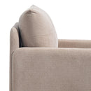 Contemporary Accent Chair With Metal Legs, Comfy Chenille Fabric Armchair