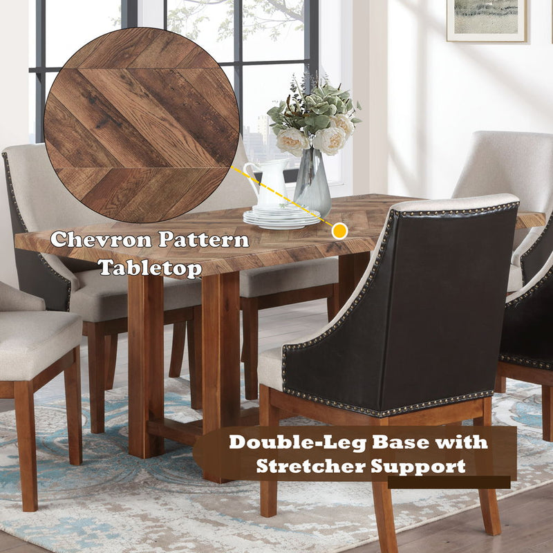 Gilsea - Dining Table - Brown Finish