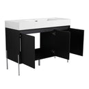 Freestanding Bathroom Vanity With Resin Sink And Storage Cabinet