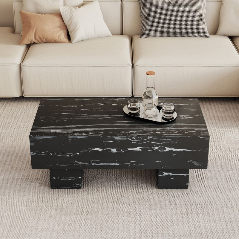 Modern Simple Marble Texture Coffee Table