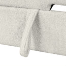 Versatile L Shaped Sofa Bed With Storage, Cup Holders, USB Ports Chenille