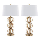 Linx - Contemporary Table Lamp (Set of 2) - Gold / White