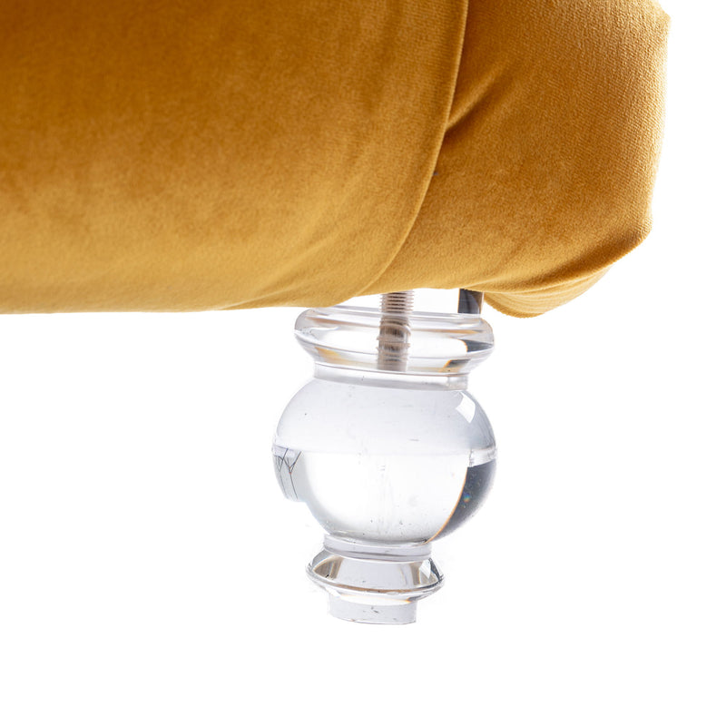 Velvet Chaise Lounge Indoor, Button Tufted Upholstered Chaise Lounge Chair With Pillow