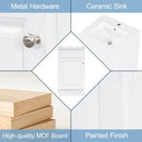 Bathroom Vanity With Sink, Cabinet With Adjustable Shelf