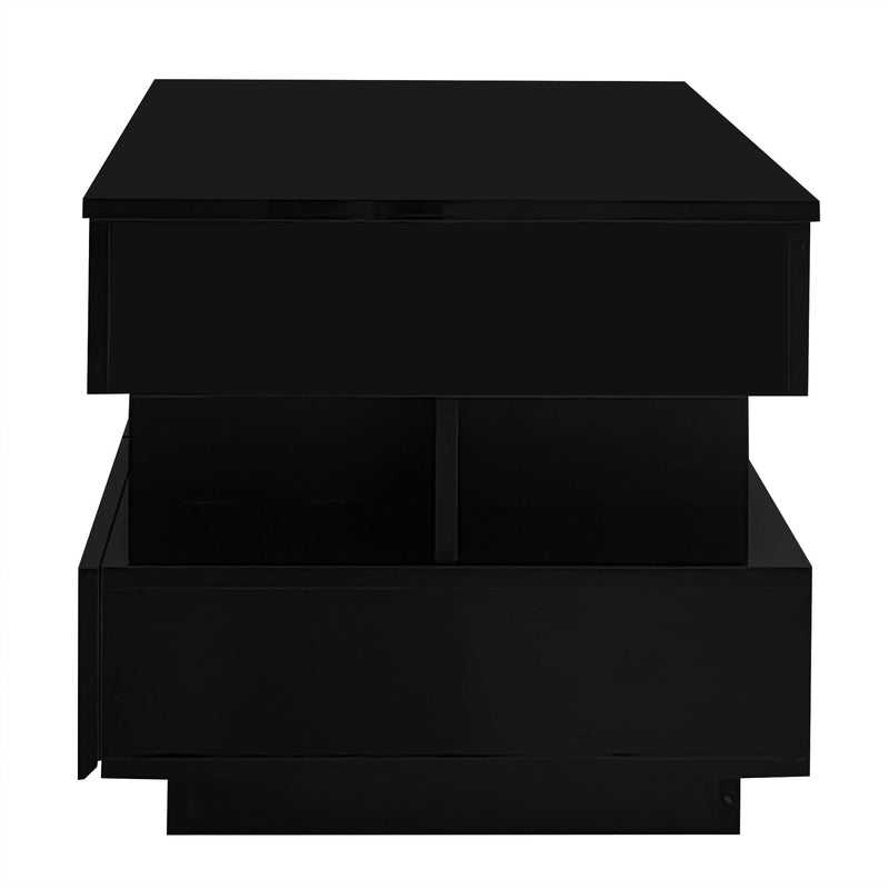 Multi Functional Lift Top Coffee Table With 2 Drawers