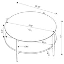Jonelle - Round Glass Top Table