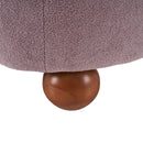 Modern Low Back Accent Upholstered Armless Living Room Chairs, Round Feet