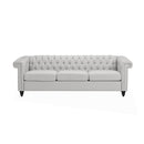Chesterfield Style 3 Seater Sofa With Deep Button Tufting