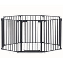 Adjustable Safety Gate Play Yard Metal Doorways Fireplace Fence Christmas Tree Fence Gate For House Stairs Gate Prohibited Area Fence