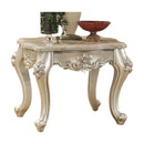 Bently - End Table - Marble Top & Champagne