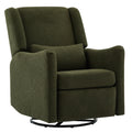 Wide Wingback Swivel Rocker Recliner Chair For Living Room