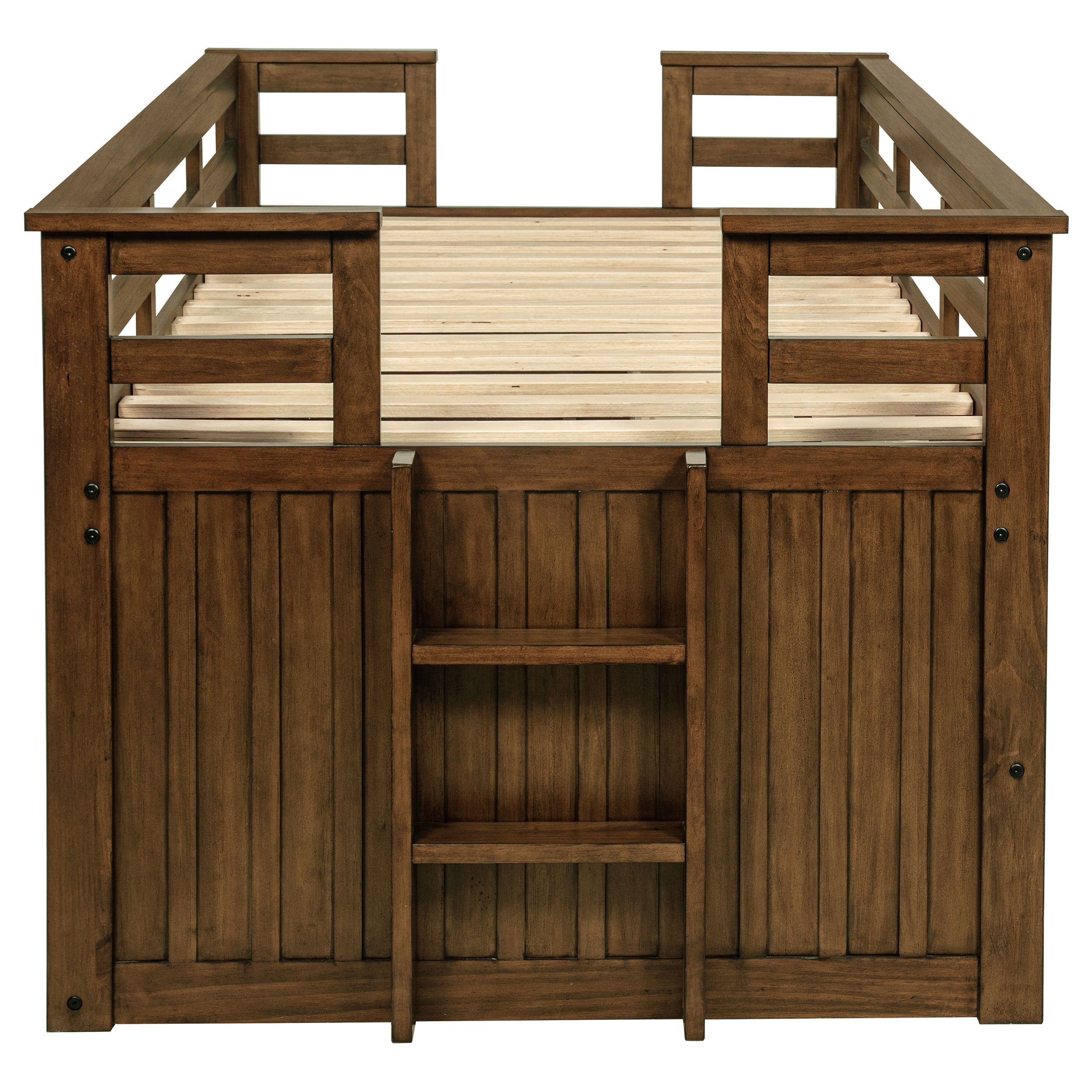 Carlsbad Wood Twin Captains Bed With Trundle Medium Brown — view 7