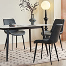 Dining Table Set, Chairs (Set of 2) - Gray