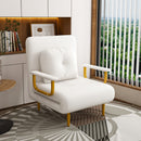 3 In 1 Convertible Folding Sofa Bed With Adjustable Backrest And Pillow