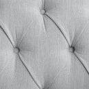 Katia - Loveseat - Light Gray Linen & Weathered White Finish - Atlantic Fine Furniture Inc