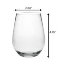 Halo - Oval Hi Ball Tritan Plastic Drinking Glasses, Bpa Free, 20Oz (Set of 4) - Clear