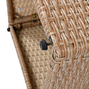 10 Piece Outdoor Sectional Half Round Patio Rattan Sofa Set