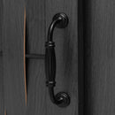 Fireplace TV Stand For Tvs Up To 65", Entertainment Center With 23" Electric Fireplace, Farmhouse TV Stand Industrial Media Console With Sliding Barn Door For Living Room - Dark Gray