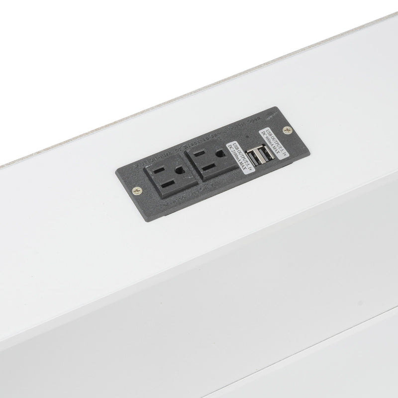 Bunk Bed With Storage Cabinets And USB Ports