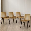 Modern Dining Chair With Carbon Steel Legs