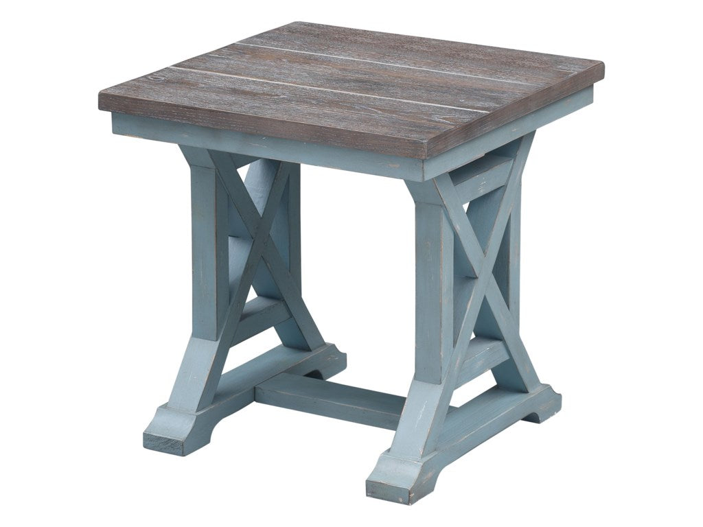 Bar Harbor End Table (Aqua Blue)