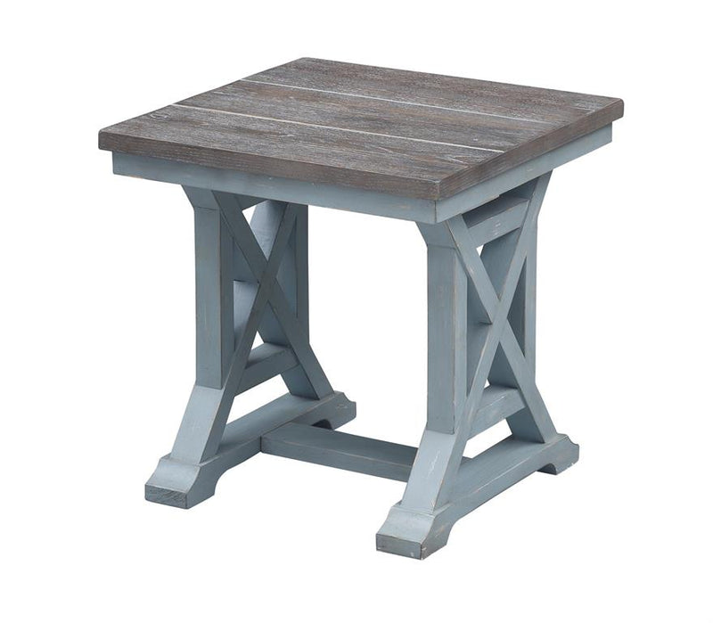 Landings Side End Table with Plank Style Top
